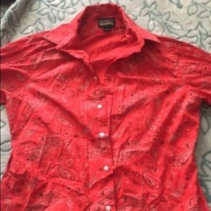 Red Bandana long sleeve